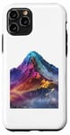 Coque pour iPhone 11 Pro Illusion d'optique de montagne Nature Pic Paysage Motif