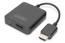 DIGITUS 4 x extracteur Audio HDMI® pour HDMI® / Stereo 2.0 / Toslink™ 5.1