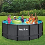 Piscine tubulaire ronde Funsicle noire ?3,66m x h1,22m Noire