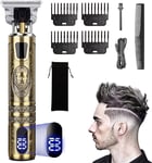 Electric  Beard  Trimmer  Mens  Hair  Clippers  Cordless  with  LCD  Screen  Sha