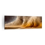 Impression sur Toile 160x50cm Tableaux Image D�sert Une Temp?te De Sable Sable