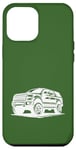 Coque pour iPhone 12 Pro Max #snirt Coque de protection à capuche pour véhicule tout-terrain Motif SUV