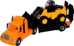 Polesie Polesie55743 Mike, Trailer Truck With Loader-Toy Vehicles, Multi Colour