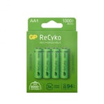 GP Recyko 1300 mAh AA/HR6 4-pakning