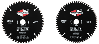 Mitsutomo Sågklinga cirkelsåg 160x20 mm 48+60T
