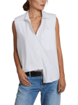 Hay Life Sleeveless Padded Shoulders Shirt, White