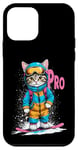 Coque pour iPhone 12 mini Snowboard Kitty Pro