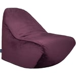 Loft25 - Fauteuil poire pour salon, fauteuil poire en velours 90x100x70 cm, pouf géant d'intérieur au design ergonomique, fauteuil poire léger pour