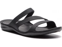 Crocs Women's Slippers Swiftwater Sandal Black/Black Size 37.5 (203998)