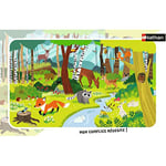 Nathan - Puzzle enfants - Cadre 15 pièces - Les animaux de la forêt - Fille ou garçon dès 3 ans - Puzzle de qualité supérieure - Carton épais et résistant - Animaux - 86011