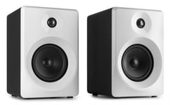 Vonyx SMN50W Aktiva studiohögtalare, 5" Par, vita, SMN50W Active Studio Monitor Högtalare 140W - Vit