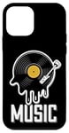 Coque pour iPhone 12 mini Musique Disque Vinyle Tenue Rétro Pour Musiciens Et Concerts