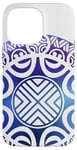 Coque pour iPhone 14 Pro Max Galaxie hawaïenne ornementale tribal polynésien