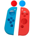 4 in 1 Silicone Protective Case Cover Skin for Nintendo Switch Joy-Con With Grip