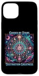 iPhone 15 Plus Motivational Astrology Design - Guided by Stars Case