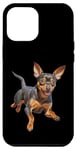 Coque pour iPhone 12 Pro Max MIN PIN Pinscher MinPin Chiot miniature