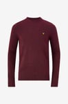 Lyle & Scott - Tröja Lambswool Blend Crew Neck Jumper - Röd