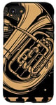 Coque pour iPhone SE (2020) / 7 / 8 Keeping It Low Key Funny Tuba Instrument de musique Tuba Player