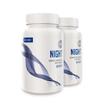 2 x Multivitamiini yö - 60 kapselia - XLNT Sports Night - Magnesium, GABA, Kamomilla, Sinkki, Vitamiini