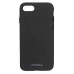 iPhone SE (2022 / 2020) / 8 / 7 GEAR Onsala Collection Liquid Silicone Bakdeksel - Black