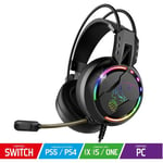 Casque Gaming filaire Spirit Of Gamer Série Multiplateforme Pro H7 RVB Noir