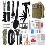 Överlevnadsväska - Överlevnadskit - Survival Kit Military Green