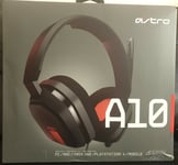 Astro A10 Gaming Headset For PC/PS4/Xbox One Red  *New*