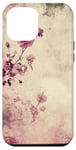 Coque pour iPhone 12 Pro Max Rose grunge douce subtile florale vintage