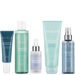 Hickap The Complete Routine - Normal Cream 50ml, Micellar toner 150ml, Serum 30ml, Cleansing gel 125ml, Face mist 100ml 455 ml