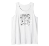 Rugrats Group Paint Splatter Simple Line Art Tank Top