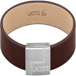 Lacoste Bracelet en cuir pour Homme Collection TRAVELER Marron - 2040071