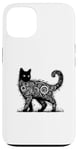 Coque pour iPhone 13 T-shirt mystique chat mystique chat mandala mystique