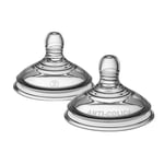 Tommee Tippee tétines pour biberon, Tétines pour biberon Anti-colique Avancé, imitant la forme du sein, silicone doux, débit rapide, 6 mois et plus, lot de 2