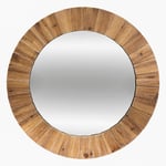 Silumen - Miroir Rond en Bois 83cm