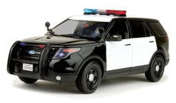 MOTOR MAX - Voiture de police avec sons et lumières couleur Noire – FORD Inte...