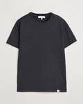 Merz b. Schwanen Organic Pima Cotton Slub Crew Neck T-Shirt Black