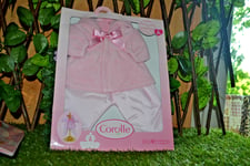 vetement neuf poupee corolle baby doll 36/38 ensemble rose nuit cintre rose**