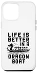 Coque pour iPhone 12 Pro Max La vie est meilleure dans Dragon Boat Racing Dragon Boating Expert