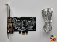 Firewire Video Capture PCI-E Card for Windows 10 Desktop PC. Includes IEEE 1394 / i.LINK / DV Card, Capture Software, Instructions and Tutorial Video.
