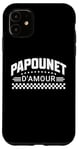 Coque pour iPhone 11 Papounet d'amour cadeau anniversaire papa fête des pères