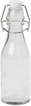 Tala 270ml Cordial Bottle, Airtight Ceramic Clip Top Lid, Ideal for Oils, Juices, Beverages, Table Water, Cordials, and Much More, Clear Glass