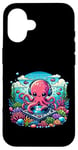 iPhone 16 Funny Octopus Dj Headphones Graphic for Men Women Kids Case