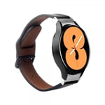 Puro Samsung Galaxy Watch 20mm Armband Classic Leather Svart