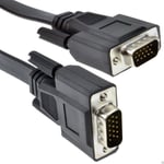 5m Flat 15 Pin VGA Cable for PC Laptop to Monitor or TV Male to Male