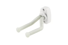 K&M 16280W Guitar Wall Mount, White, Transparent