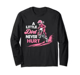 a little dirt never hurt girls dirt bike motocross women Long Sleeve T-Shirt