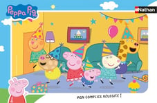 Nathan - Puzzle enfants - Cadre 15 pièces - L'anniversaire de Peppa Pig - Fille ou garçon dès 3 ans - Puzzle de qualité supérieure - Carton épais et résistant - Quotidien - 12001093