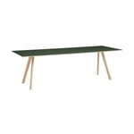 HAY CPH30 2.0 matbord 90x250 cm Green linoleum-lacquered oak