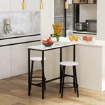 Breakfast Bar Table And Stools Kitchen Dining Room 2 Seater Industrial Furniture