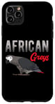 Coque pour iPhone 11 Pro Max Gris africain - Amoureux des oiseaux - Perroquet gris africain exotique